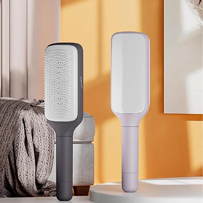 Brosse à cheveux auto-nettoyante